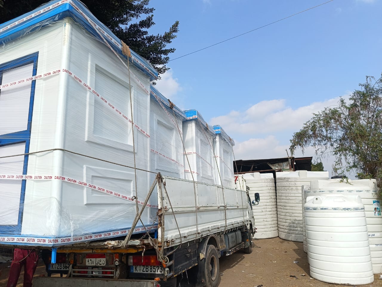 كشك حراسة / حمام متنقل